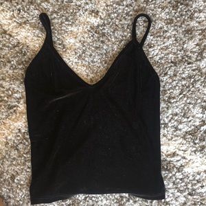 VELVET CROP TOP